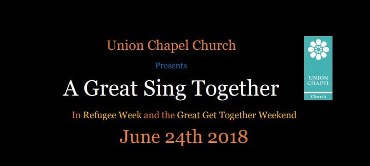 "A Great Sing Together" at the Union Chapel Church